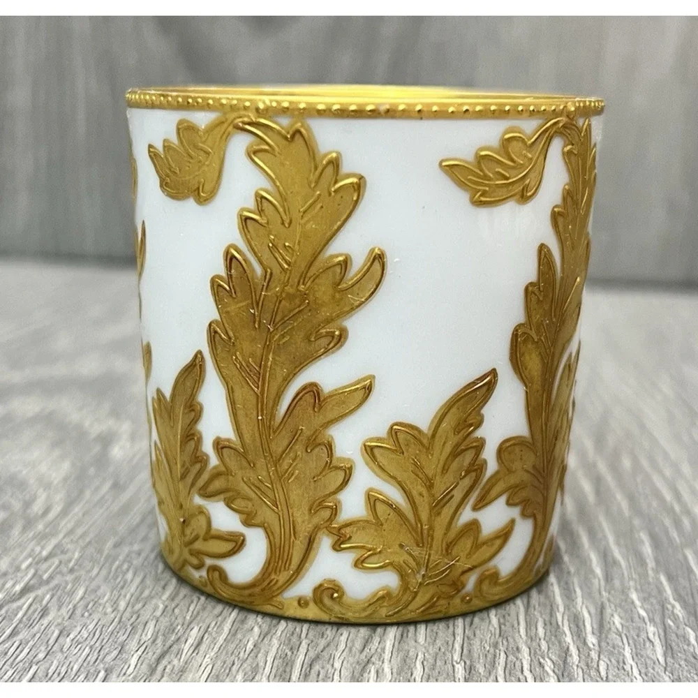 Limoges France Raphael Weill & Co San Francisco Gold Leaves Teacup & Saucer READ